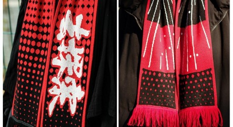 Шарф шерстяной Xiaomi Mi Scarf Black/Red 1164200035
